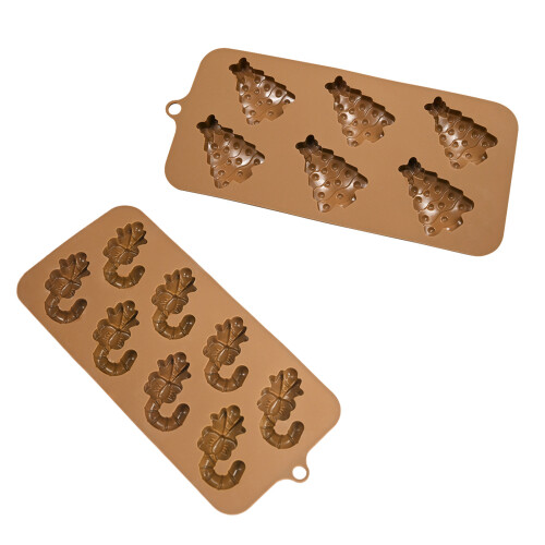 5Pcs Flexible Silicone Baking Molds for-8 bow tie crutches 1
