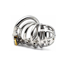 Chastity Device Stainless Steel Male Chastity Cage, Hypoallergenic Cock Cage, Penis Lock, Includes 3 Ring Sizes