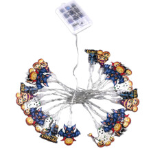 Battery Powered LED Lights, 20 Bulbs, 8 Light Modes, Colorful Halloween String Lights for Ambient Decoration