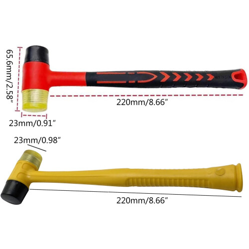 Soft Hammer Ergonomic Handle Rubber Hammer For Versatile Applications Nonmarring Grip 2
