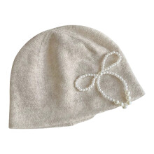 Chapeau de décoration avec nœud papillon, chapeau unisexe-Beige