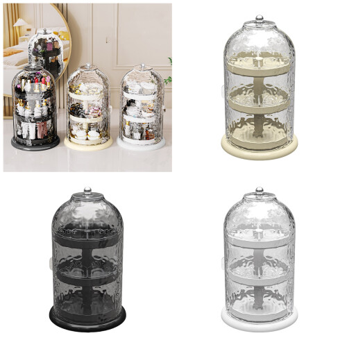 Convenient Rotating Cosmetic Organizers Rotating Makeup-Cream 2