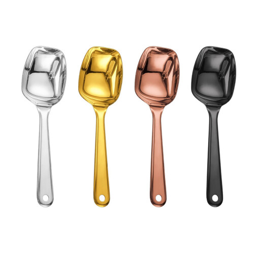 Practical Stainless Steel Soup Spoons Multifunctional-Black 1