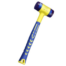 Professional Multifunctional Insulated Double Face Rubber Hammer Coated Grip Leather Handheld Tool Insulated Head