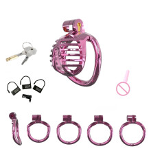 Men's Chastity Cage Anti Cheating Abstinence Control Peni Lock Easy To Wear 4 Sizes Cock Ring (M2DMGJ)