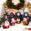 Spacious Holiday Denims Bag Christmas Decoration Storage-elder 5
