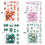 16 Piece Plastic Christmas Ornament Set Bright Holiday-Silver 5