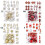 16 Piece Plastic Christmas Ornament Set Bright Holiday-Silver 6