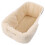 Cold Weather Pet Strollers Polyester Blend Fabric-Rice color 1