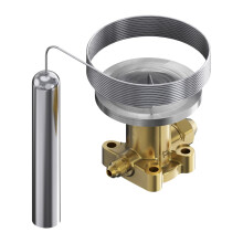 TE55 R407C Brass External Balance Expansion Valve, Wide Temp Range 40C to +10C, 5m Capillary