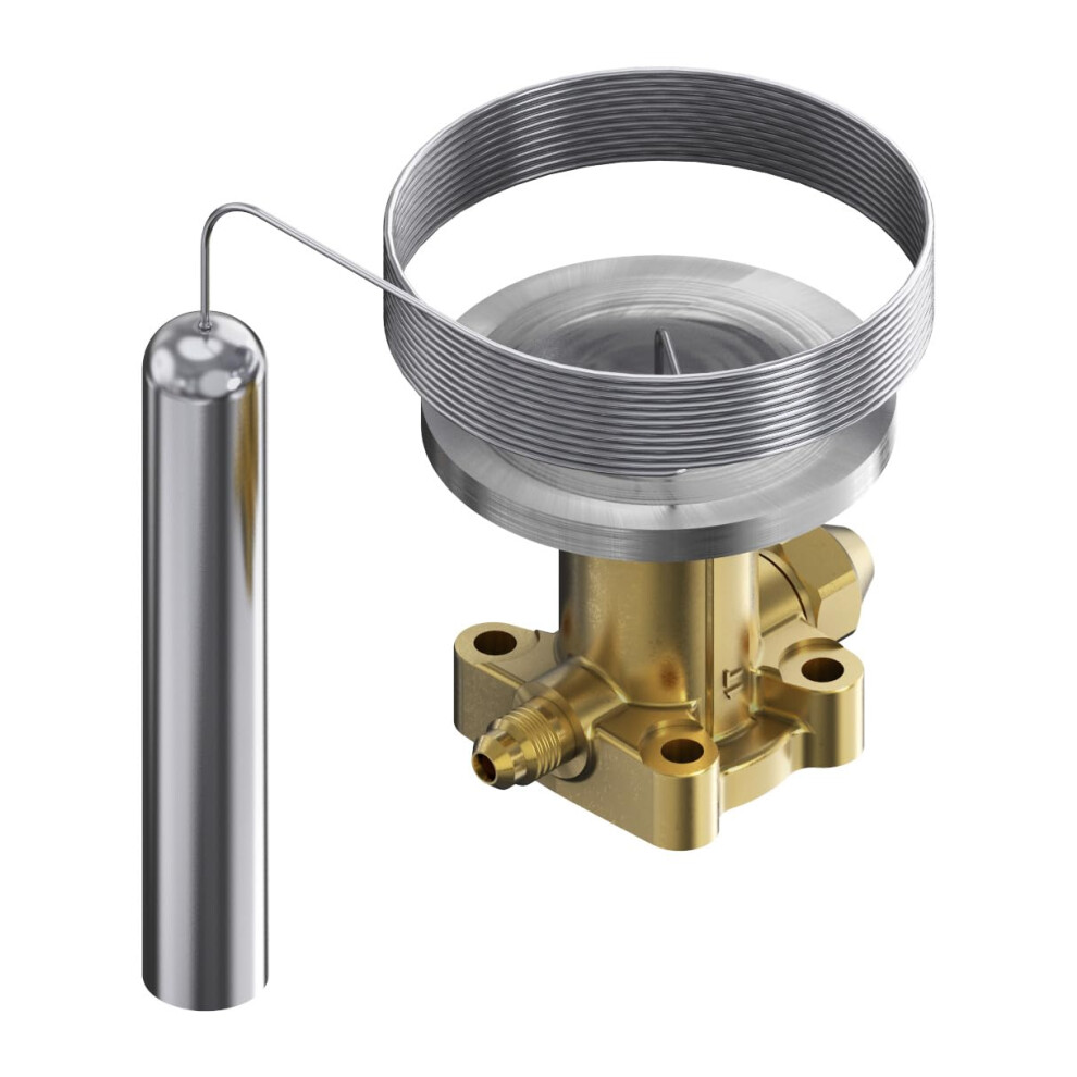 Te55 R407c Brass External Balance Expansion Valve, Wide Temp Range 40C To +10C, 5M Capillary 9365049323901