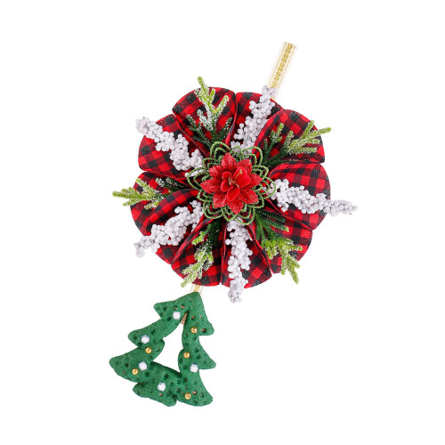 Multipurpose Fabric Wreath Hanging Decoration-Christmas tree