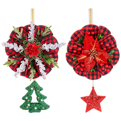 Multipurpose Fabric Wreath Hanging Decoration-Christmas tree 1