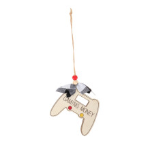 Multipurpose Christmas Wallet Ornament Natural-Game Console