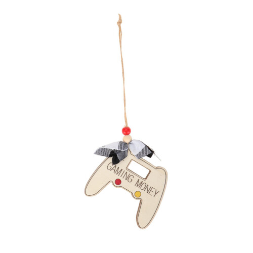 Multipurpose Christmas Wallet Ornament Natural-Game Console