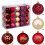Plastic Christmas Tree Decorations Colorful Artistic Balls-10 1