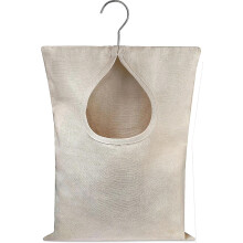 (As show, One size) Handy Laundry Clothespin Bag-holds 100 Medium-sized Clothes Pins, Durable Polyester Material, Hook For Hanging