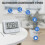 Family Friendly Shower Clock Bathroom Timer Clock-White 4