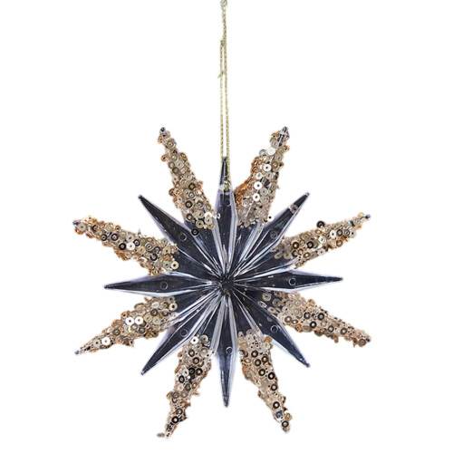 User Friendly Clear Acrylic Christmas Hanging Decors Glitters-B