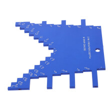 Portable Woodworking Measuring Tool Step Gauge For Table Saw Router Depth Vernier Caliper Gauge Blue 11.3x11.0x0.3 Cm