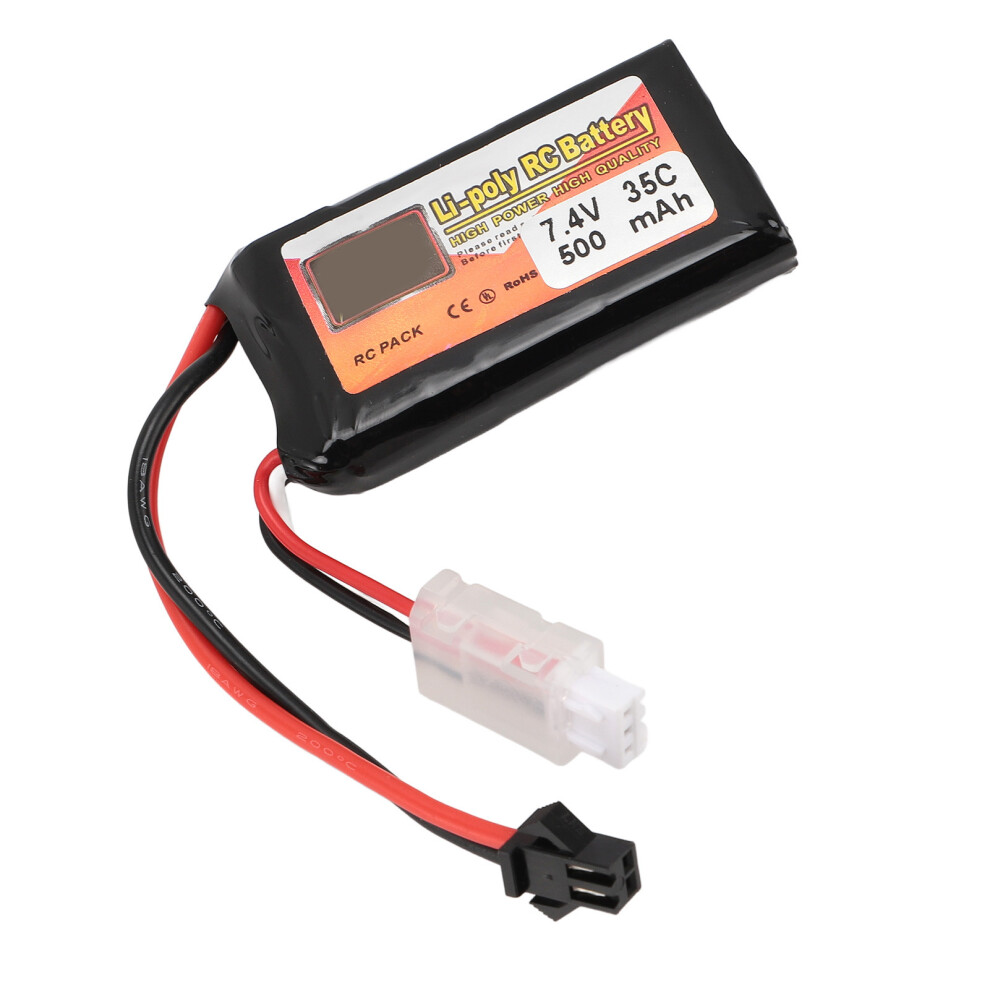 RC Drone 7.4V 2S 500mAh Lithium Battery for Helicopters & Boats