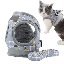 Walk Cat Harness Soft NoPull For Small Cats Grey Size M