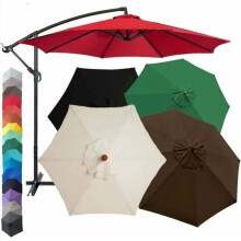 Telo di ricambio impermeabile per ombrellone da giardino, protezione UV e design resistente, copertura per ombrellone da esterno, telo superiore
