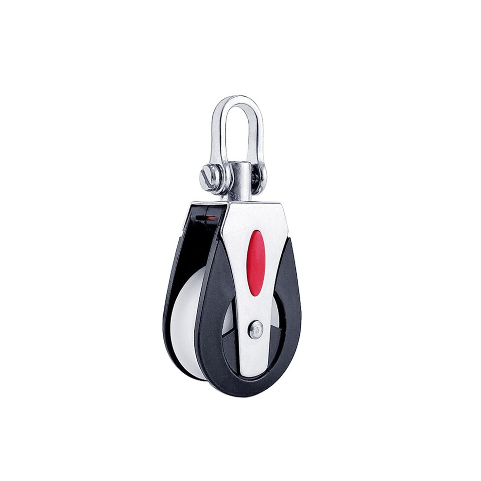 Sailboat Pulley Block 316 Stainless Steel Single Sheave For 12Mm Rope 1500Lbs Load Capacity 9365049324694