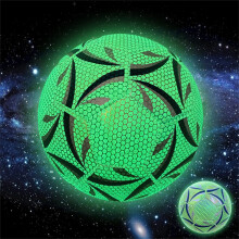 Reflective Football Size 5 Glow In The Dark Soccer Ball For Training Luminous Glowing Football School Training Ball