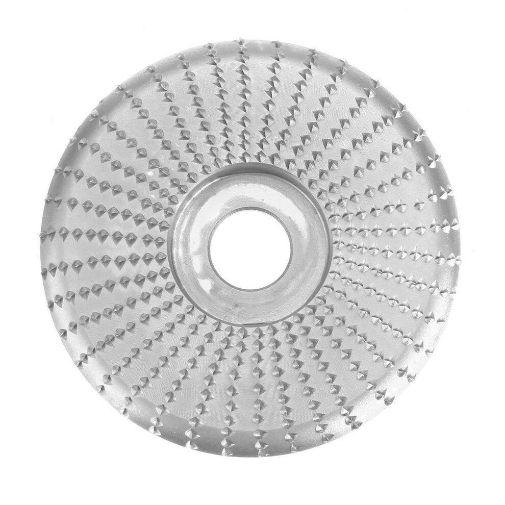 Grinding Wheel For Wood, Angle Grinder Disc, Wood Carving Sanding Abrasive, Tungsten Carbide Coating, 16Mm Bore, Silver 9365049325127