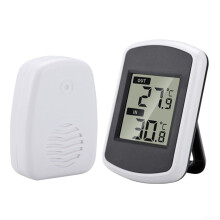 Wireless Digital Weather Station Indoor and Outdoor Temperature Monitor LCD Display Climate Conditions Monitor
