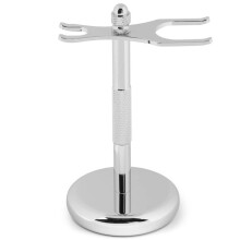 Stație de bărbierit elegantă, design modern, potrivită pentru aparate de ras și perii din seria clasică și tradițională, bază circulară
