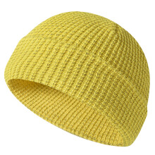 Chapeau tricoté de mode unisexe chapeaux d'hiver-jaune vif