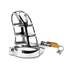 Male Cage Chastity Device Stainless Steel 45mm Size Beginner Cage For Men