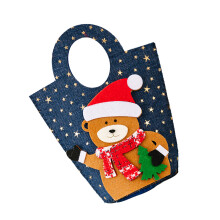 Large Capacity Reusable Christmas Handbag with-Little bear
