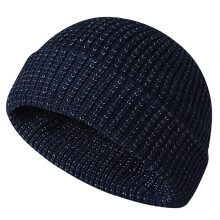 Chapeau tricoté unisexe à la mode, chapeaux chauds-Bleu marine