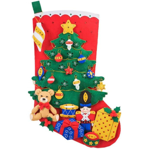 Festive Design Christmas Stocking Kit, Stimulating Creativity And Hands-On Learning For A Personalizable Gift 1