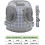 Cat Harness Size M, Adjustable, Breathable Mesh WeatherResistant, Grey Plaid 4