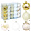 Plastic Christmas Tree Decorations Colorful Artistic Balls-5 1