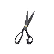 Fabric Scissors Professional 10Inch HeavyDuty Leather Sewing Shears Tailoring Industrial Strength Carbon Steel