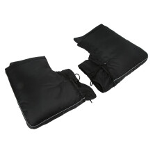 Luvas de guidão universais para ciclismo de inverno, com faixas refletoras, fecho ajustável, resistentes às intempéries e com isolamento térmico.