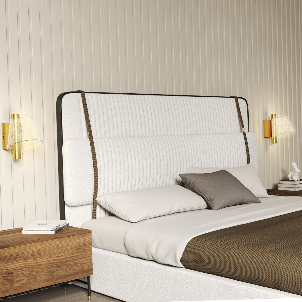 HOMCOM LED Wall Light Gold Modern Starry 2 Pack - Image 3