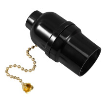 E27 Pull Chain Light Socket Replacement Lamp Holder for Floor and Table Lamps, Easy Installation