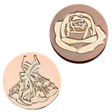 2Pieces Vintage Seal Stamp Head Replacement-03.05 combination