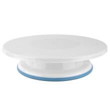 (As show, One size) 1Pc Round Cake Turntable Rotating Platform Stand DIY Kitchen Baking Cream Decorating Tool
