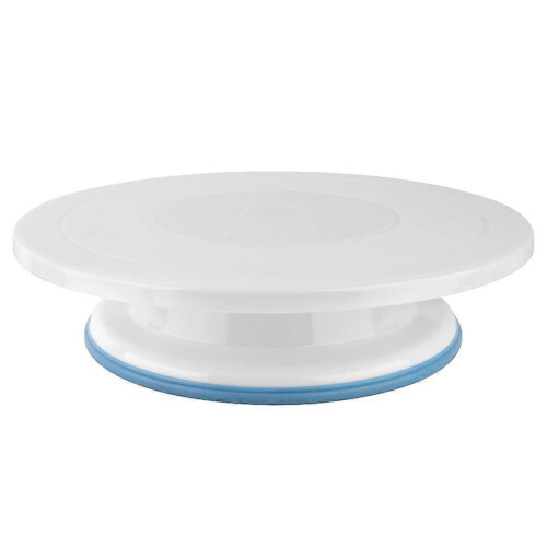 (As show, One size) 1Pc Round Cake Turntable Rotating Platform Stand DIY Kitchen Baking Cream Decorating Tool