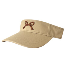Chapeau haut ouvert avec nœud papillon brodé, chapeau à la-Kaki