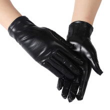 Gants métalliques de boîte de nuit pour soirée-Style court noir