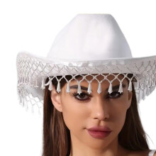 Chapeau Panama à franges, chapeau de Cowboy de-filet de pêche