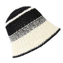 Chapeau seau en Crochet pour filles et-Noir taille unique